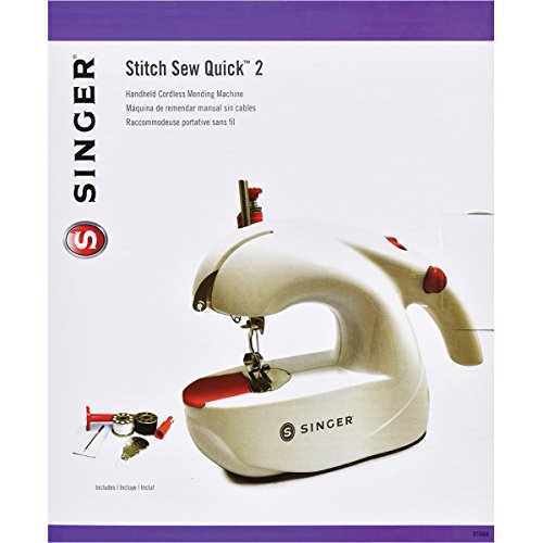SINGER 01664 Stitch Sew Quick 2 Hand Held Mending Machine,White
