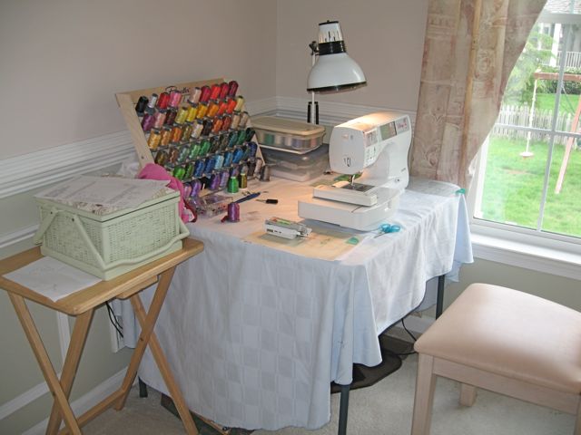 How To Choose Embroidery Machine For Home Sewers My sewing corner with the SE-270D.