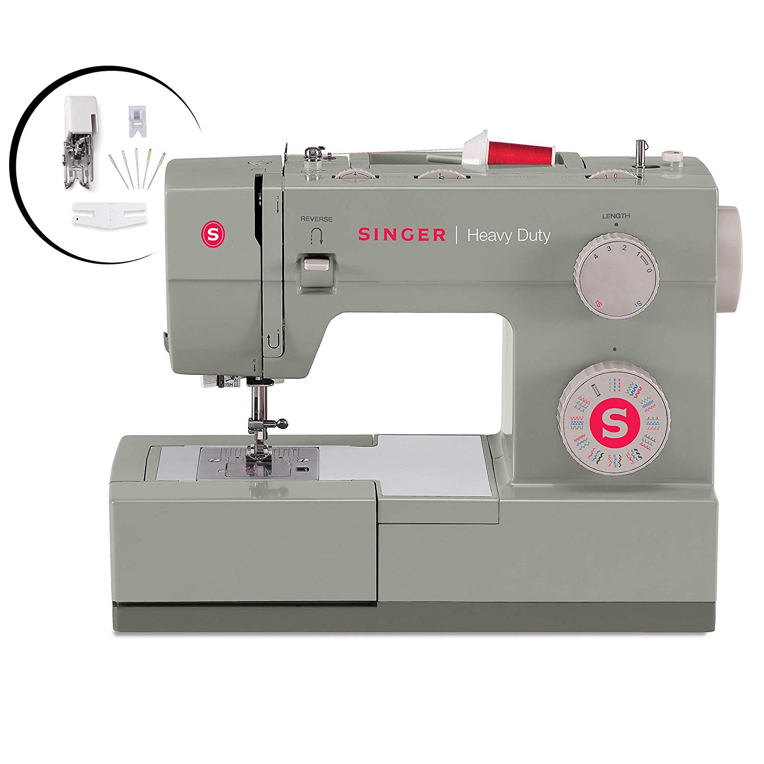 Singer Heavy Duty 4452 Sewing Machine Review singer 4452 heavy duty side view