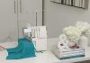 Singer 14CG754 Pro Finish Sewing Machine Review SINGER Serger 2-3-4 machine on the table